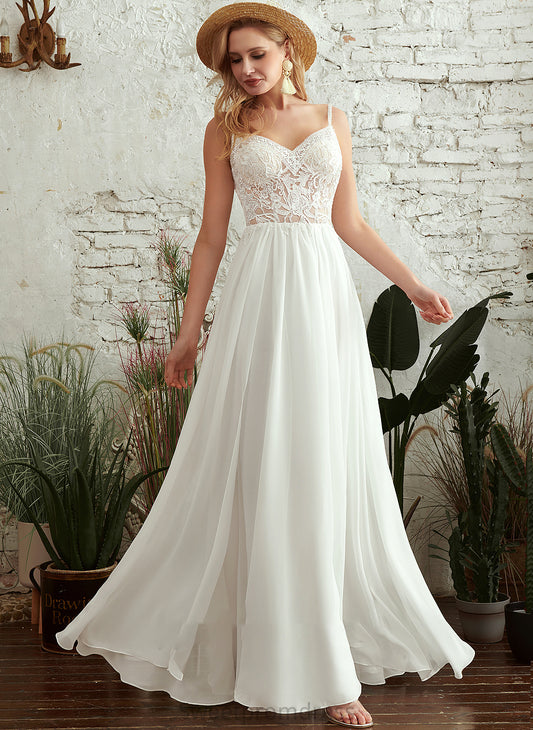 A-Line Split With Wedding Dresses Dress Beading V-neck Wedding Floor-Length Front Sienna