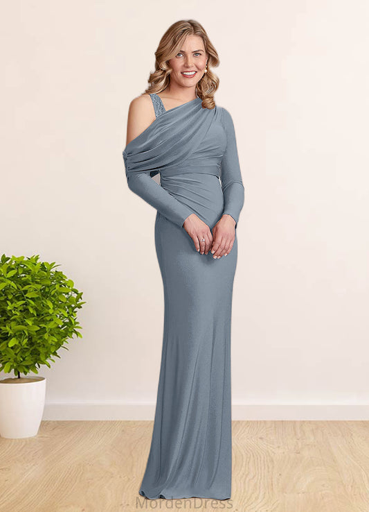 Caylee Sheath Lace Luxe Knit Floor-Length Dress HKP0022691